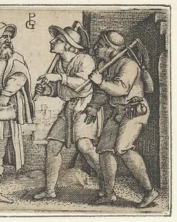 The Parable of the Father and His Two Sons in the Vineyard, from The Story of Christ by Georg Pencz