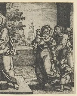 Christ and the Children by Georg Pencz