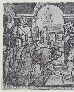 Christ and the Adulterous Woman by Georg Pencz