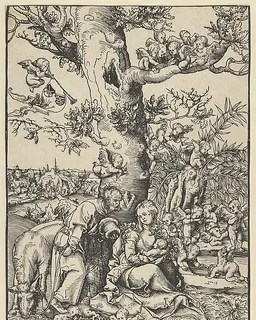 Rest on the Flight into Egypt by Lucas Cranach the Elder