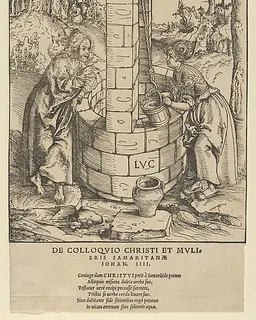 Christ and the Woman of Samaria by Lucas Cranach the Elder
