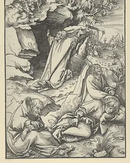 Christ on the Mount of Olives, from "The Passion" by Lucas Cranach the Elder