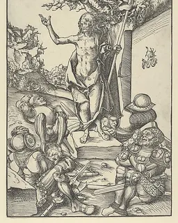 The Resurrection, from "The Passion" by Lucas Cranach the Elder