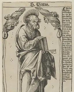 Peter from Christ, the Apostles and St. Paul by Lucas Cranach the Elder