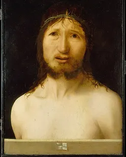 Christ Crowned with Thorns by Antonello da Messina (Antonello di Giovanni d'Antonio)