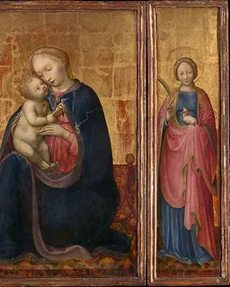 Madonna and Child with Saints Philip and Agnes by Donato de' Bardi