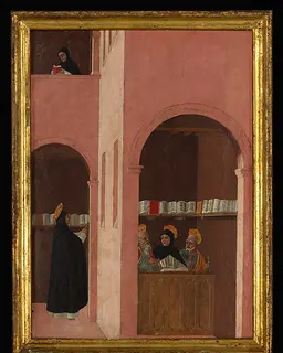 Saint Thomas Aquinas Aided by Saints Peter and Paul by Bartolomeo degli Erri