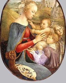 Madonna and Child with Two Angels by Botticelli