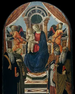 Madonna and Child Enthroned with Saints and Angels by Francesco Botticini (Francesco di Giovanni)