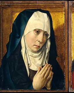 The Mourning Virgin; Christ Crowned with Thorns by Dieric Bouts