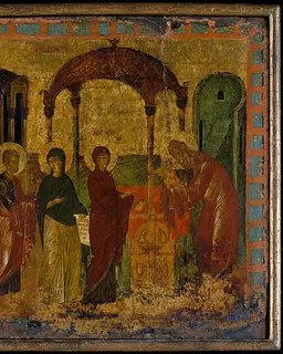 The Presentation in the Temple by Byzantine Painter