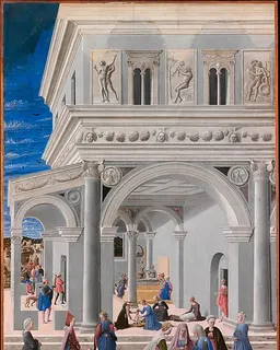 The Birth of the Virgin by Fra Carnevale (Bartolomeo di Giovanni Corradini)