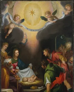 The Adoration of the Shepherds with Saint Catherine of Alexandria by Cigoli (Ludovico Cardi)