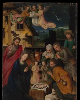 The Adoration of the Shepherds by Marcellus Coffermans