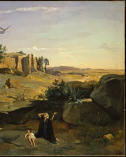 Hagar in the Wilderness by Camille Corot
