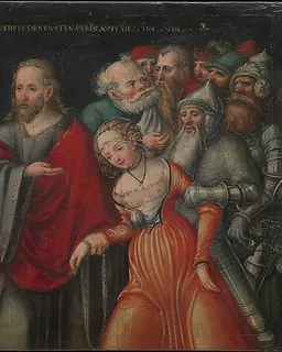 Christ and the Adulteress by Lucas Cranach the Younger and Workshop
