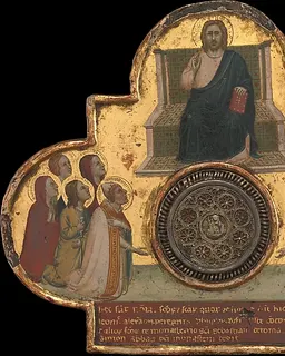Christ Enthroned with Saints by Bernardo Daddi