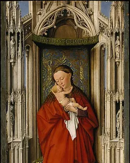 Virgin and Child in a Niche by Jan van Eyck