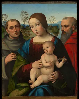 Madonna and Child with Saints Francis and Jerome by Francesco Francia