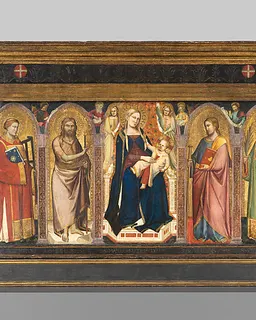 Madonna and Child Enthroned with Saints by Taddeo Gaddi