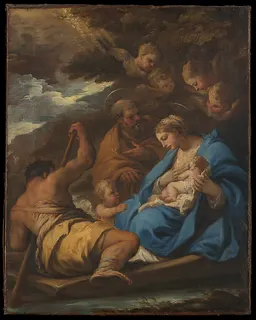 The Flight into Egypt by Luca Giordano