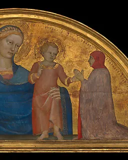 Madonna and Child with Donors by Giovanni da Milano