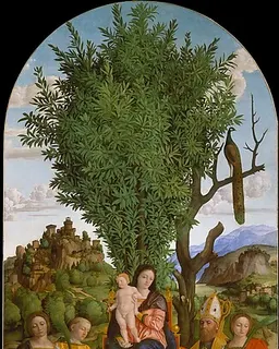 Madonna and Child with Saints by Girolamo dai Libri
