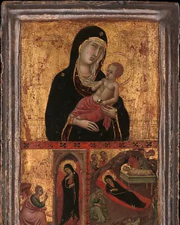 Madonna and Child with the Annunciation and the Nativity by Goodhart Ducciesque Master