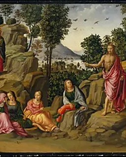 Saint John the Baptist Bearing Witness by Francesco Granacci