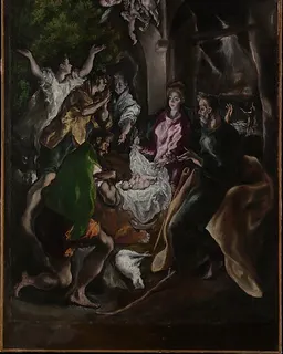 The Adoration of the Shepherds by El Greco (Domenikos Theotokopoulos)