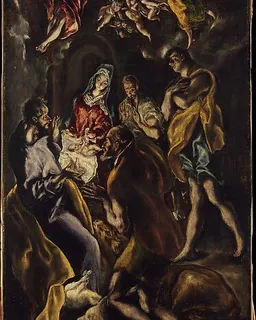 The Adoration of the Shepherds by El Greco (Domenikos Theotokopoulos) and Workshop