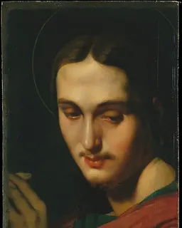 Head of Saint John the Evangelist by Jean Auguste Dominique Ingres