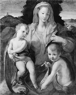 Madonna and Child with the Young Saint John the Baptist by Italian (Florentine) Painter