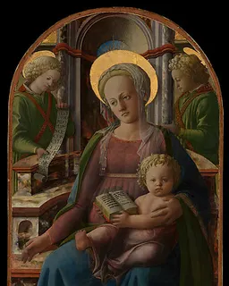 Madonna and Child Enthroned with Two Angels by Fra Filippo Lippi
