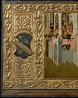 King Solomon and the Queen of Sheba by Master of Lecceto
