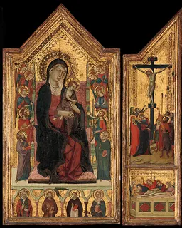 Madonna and Child Enthroned by Master of Monte Oliveto