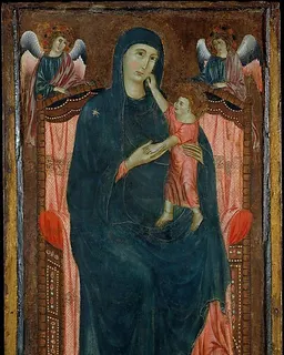 Madonna and Child Enthroned with Angels by Master of Varlungo