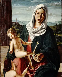 Madonna and Child with the Infant Saint John the Baptist by Michele da Verona
