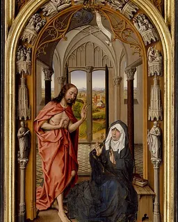 Christ Appearing to His Mother by Juan de Flandes