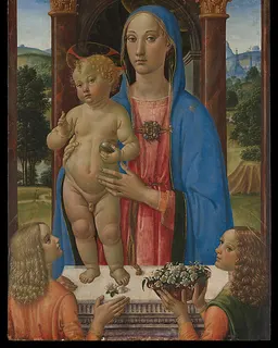 Madonna and Child with Two Angels by Cosimo Rosselli