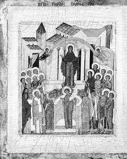 The Protection of the Mother of God by Russian Painter