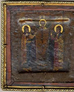 The Christ Child with Saints Boris and Gleb by Russian Painter