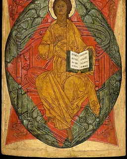 Christ in Glory by Russian (Novgorod?) Painter