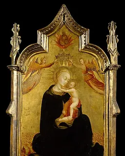 Madonna and Child with Angels by Sassetta (Stefano di Giovanni)