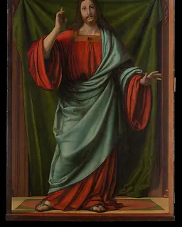 Christ Blessing by Andrea Solario