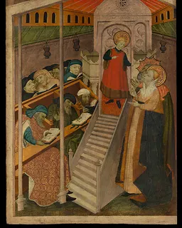 Christ among the Doctors by Spanish (Catalan) Painter