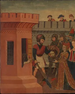 The Beheading of Saint John the Baptist by Spanish (Catalan) Painter