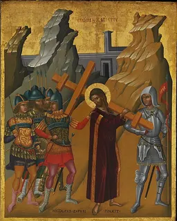 Christ Bearing the Cross by Nicolaos Tzafouris