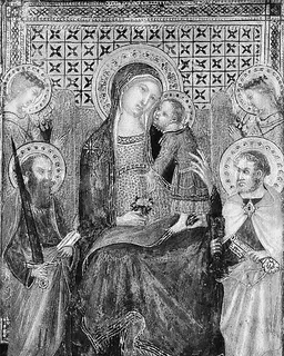 Madonna and Child Enthroned with Saints Peter and Paul and Angels by Lippo Vanni (Lippo Vanni di Giovanni)