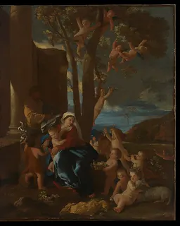 The Holy Family with Saint John the Baptist by Nicolas Poussin